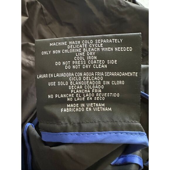 Cole Haan Women's Full Zip Lightweight Rain Jacket-Long Style-Black size medium - Picture 7 of 12